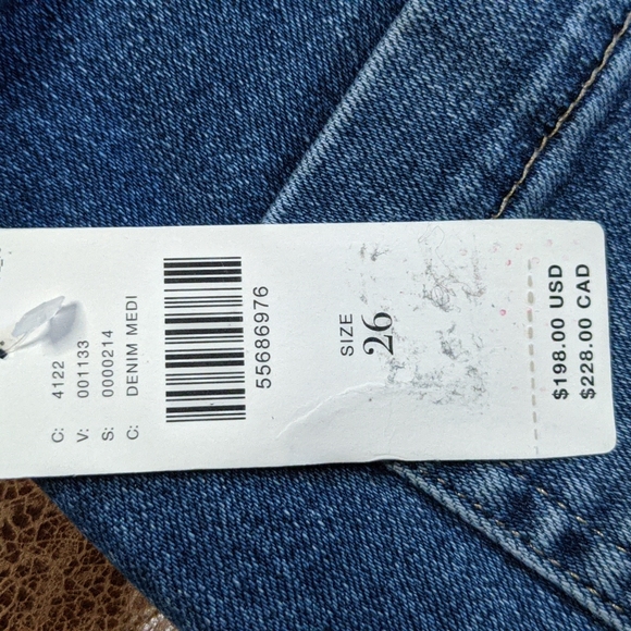 NWT ANTHROPOLOGIE AG Vintage Stevie Ankle Button Up Jean-26 - Picture 16 of 16